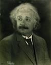 EINSTEIN, ALBERT. Large Photograph Signed and Inscribed, to photographer E. Willard Spurr: